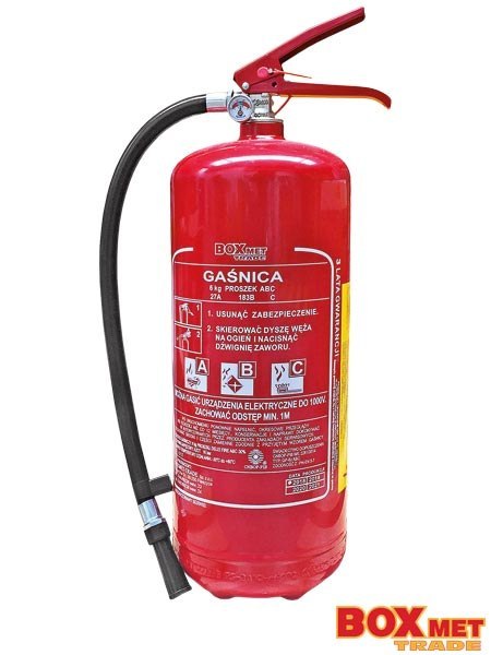 GAŚNICA PROSZKOWA 6 KG GAŚNICA PROSZKOWA 6 KG