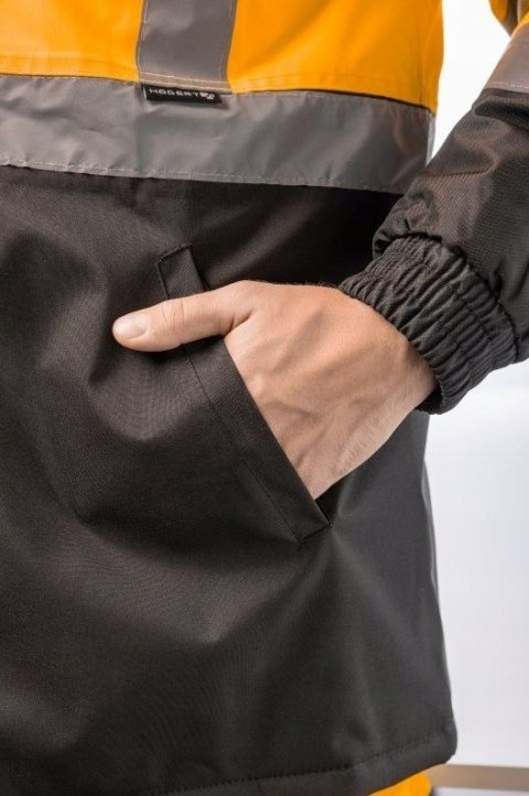 Kurtka ostrzegawcza ocieplana HOEGERT LEDA z kapturem rozmiar XXL Kurtka ostrzegawcza ocieplana HOEGERT LEDA z kapturem rozmiar XXL