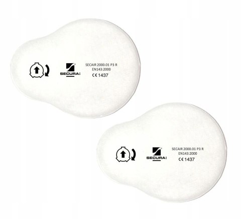Filtr SECURA SECAIR P3 R 2000.02 kpl. a'2 szt Filtr SECURA SECAIR P3 R 2000.02 kpl. a'2 szt