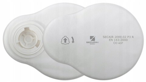 Maska wielorazowa SECURA + filtry P3 R ZESTAW Maska wielorazowa SECURA + filtry P3 R ZESTAW