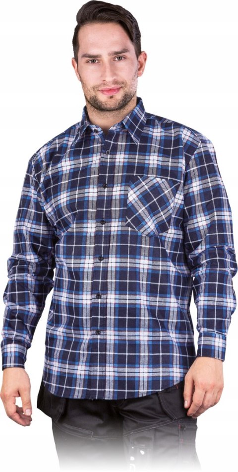Koszula flanelowa Reis KF-GN granat/niebieska rozmiar 6XL Koszula flanelowa Reis KF-GN granat/niebieska rozmiar 6XL