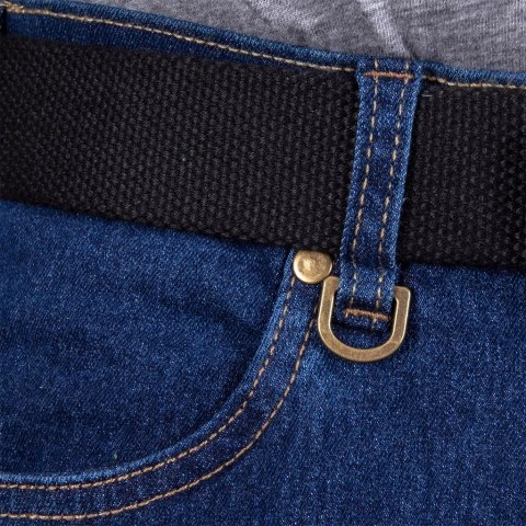 Spodnie jeans robocze do pasa dżinsowe granatowe elastyczne r.58