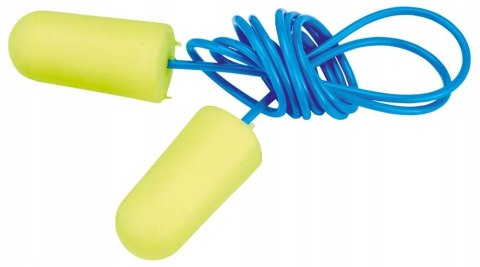 Wkładki przeciwhałasowe 3MEARsoft Yellow Neons ze sznurkiem 200 par Wkładki przeciwhałasowe 3MEARsoft Yellow Neons ze sznurkiem 200 par