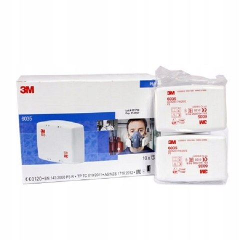 Filtr przeciwpyłowy P3 3M 6035 komplet 2 sztuki ORYGINAŁ
