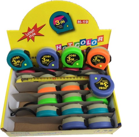 MIARA ZWIJANA JOBI 13103 HOTCOLOR 3 M szerokość taśmy 19 mm 1 szt