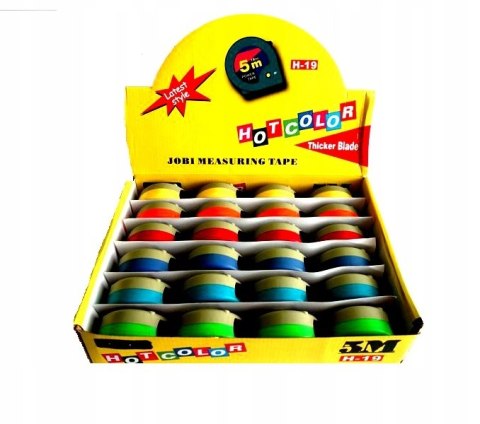 MIARA ZWIJANA JOBI 13105 HOTCOLOR 5 M szerokość taśmy 19 mm