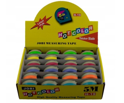 MIARA ZWIJANA JOBI 13105 HOTCOLOR 5 M szerokość taśmy 19 mm