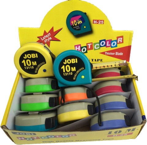 MIARA ZWIJANA JOBI 13110 HOTCOLOR 10 M szerokość taśmy 25 mm