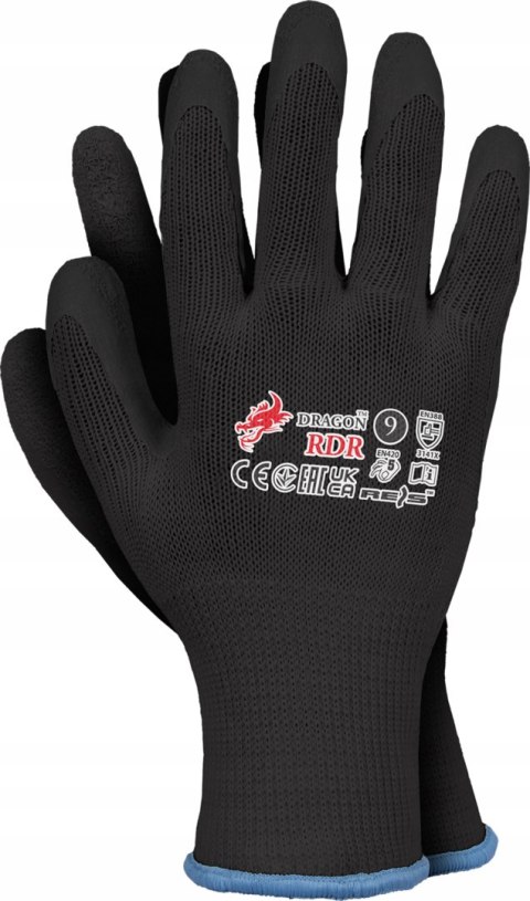 RĘKAWICE OCHRONNE DRAGON RDR REIS rozmiar 9 czarne OPK. 12par ! RĘKAWICE OCHRONNE DRAGON RDR REIS rozmiar 9 czarne OPK. 12par !